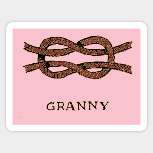 granny knot Sticker by Eugene and Jonnie Tee's